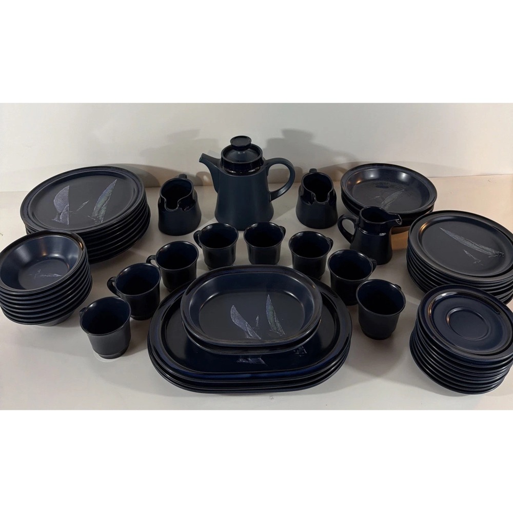 54 Piece Noritake Primastone Genuine Stoneware Japan Spinnaker 8304 Dinnerware